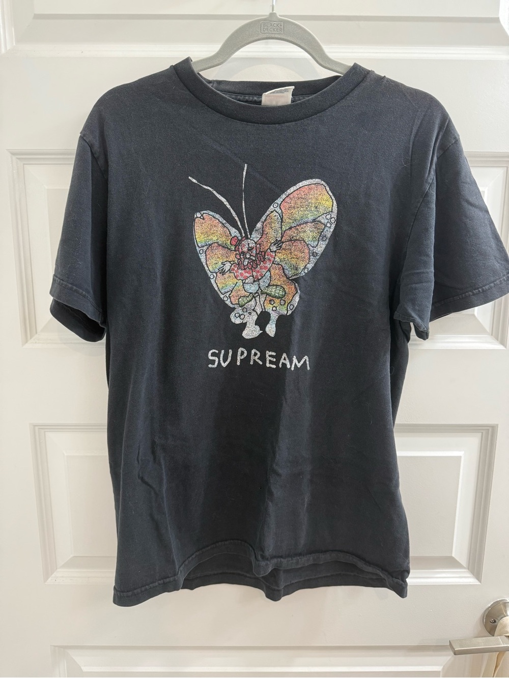 SUPREME Supream Gonzo Butterfly Tee - Ashy Black - Medium